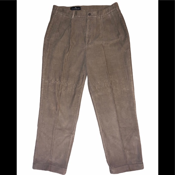 cuffed corduroy pants